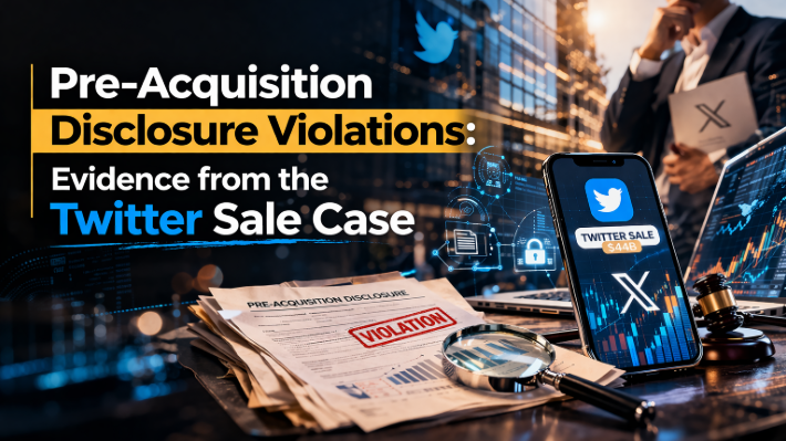 Pre-Acquisition Disclosure Violations: Evidence from the Twitter Sale Case